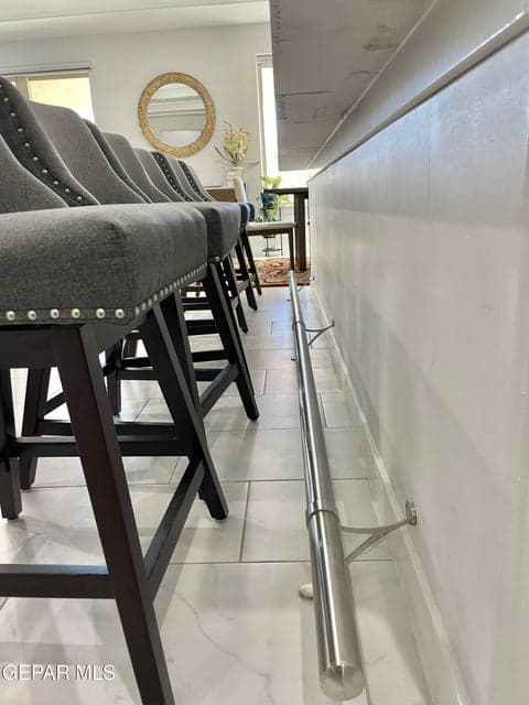 Custom foot rail
