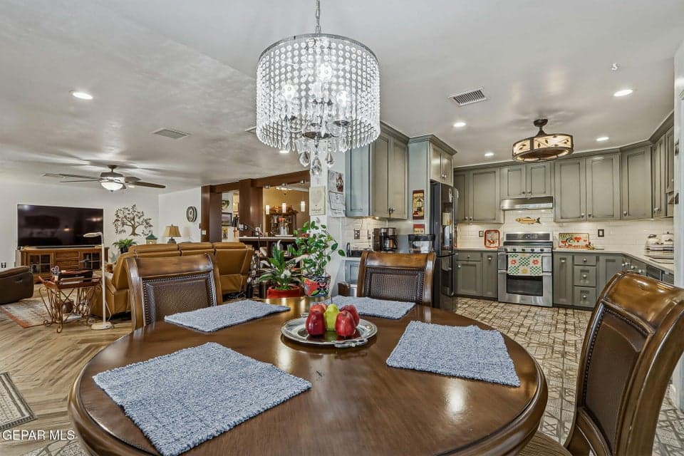 View from Eating area/Kitchen/Den and Dry Bar