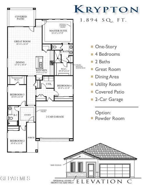 Krypton C - Floor Plan for MLS