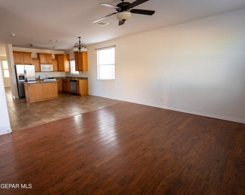 Kitchen dining area family room