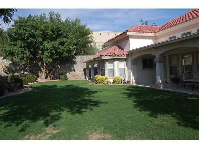 Large backyard