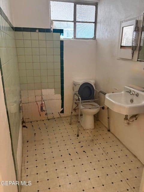 shower needs to be finished