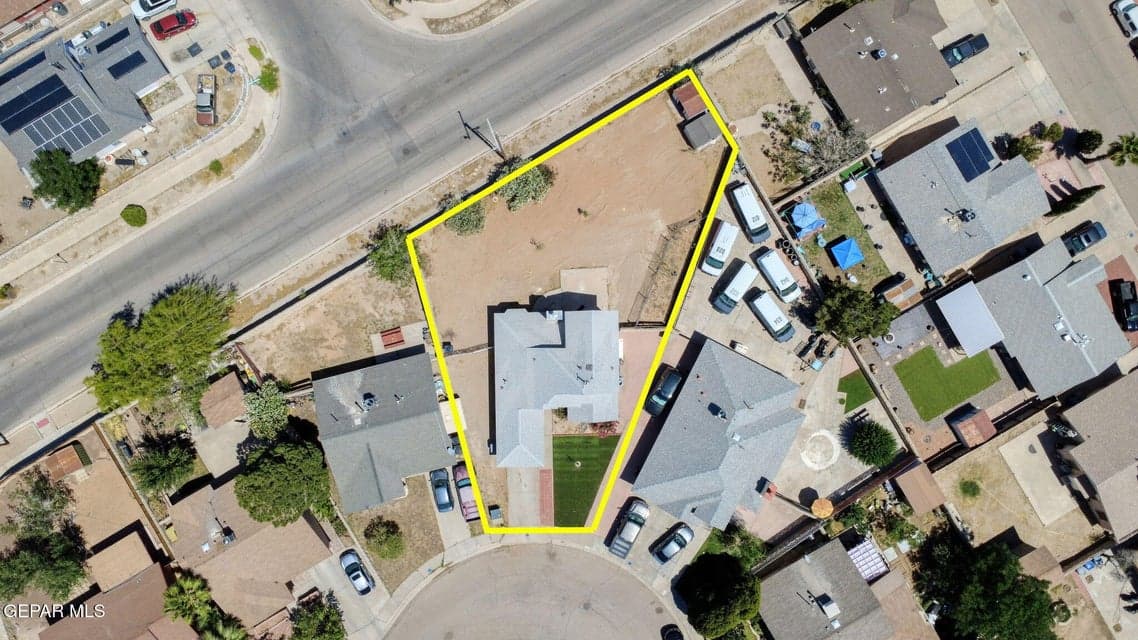 25 aerial top property lines