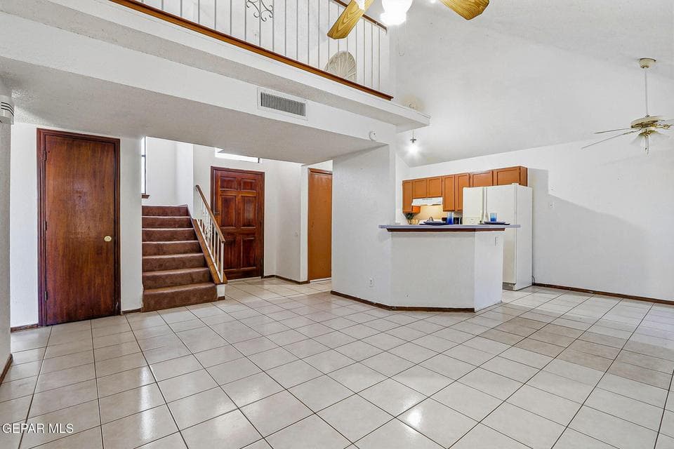 44 Open Area front entrance Kitchen view