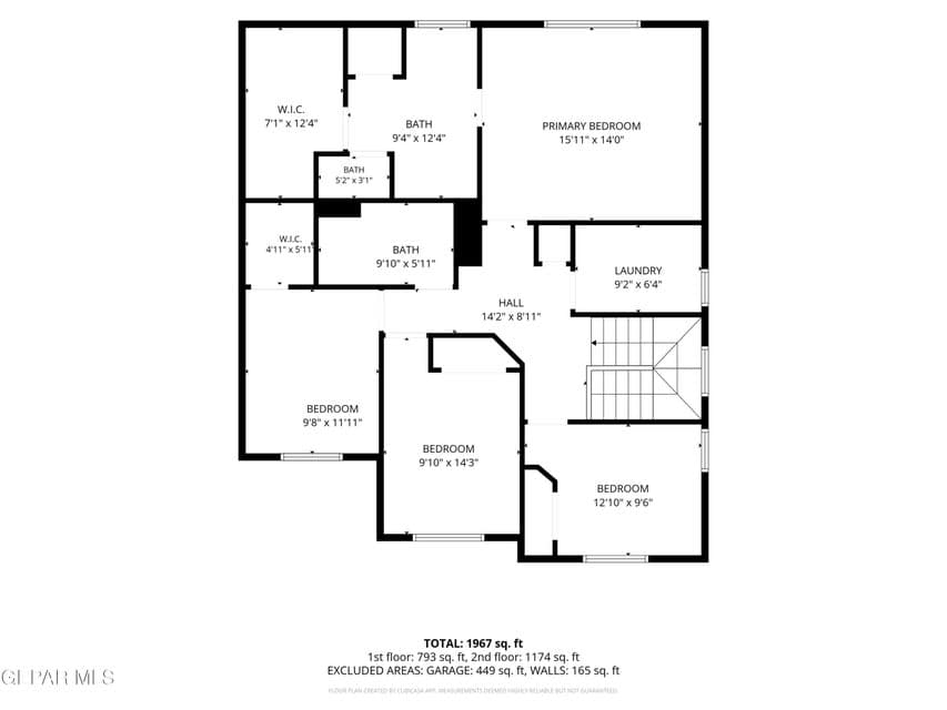 2nd Story Floor Plan