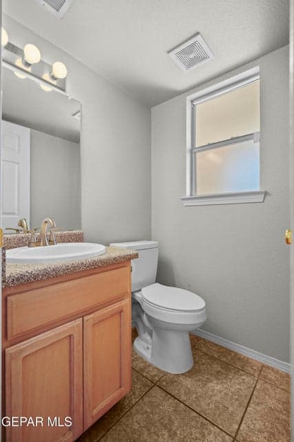 Powder room design, functional layout, easy guest access