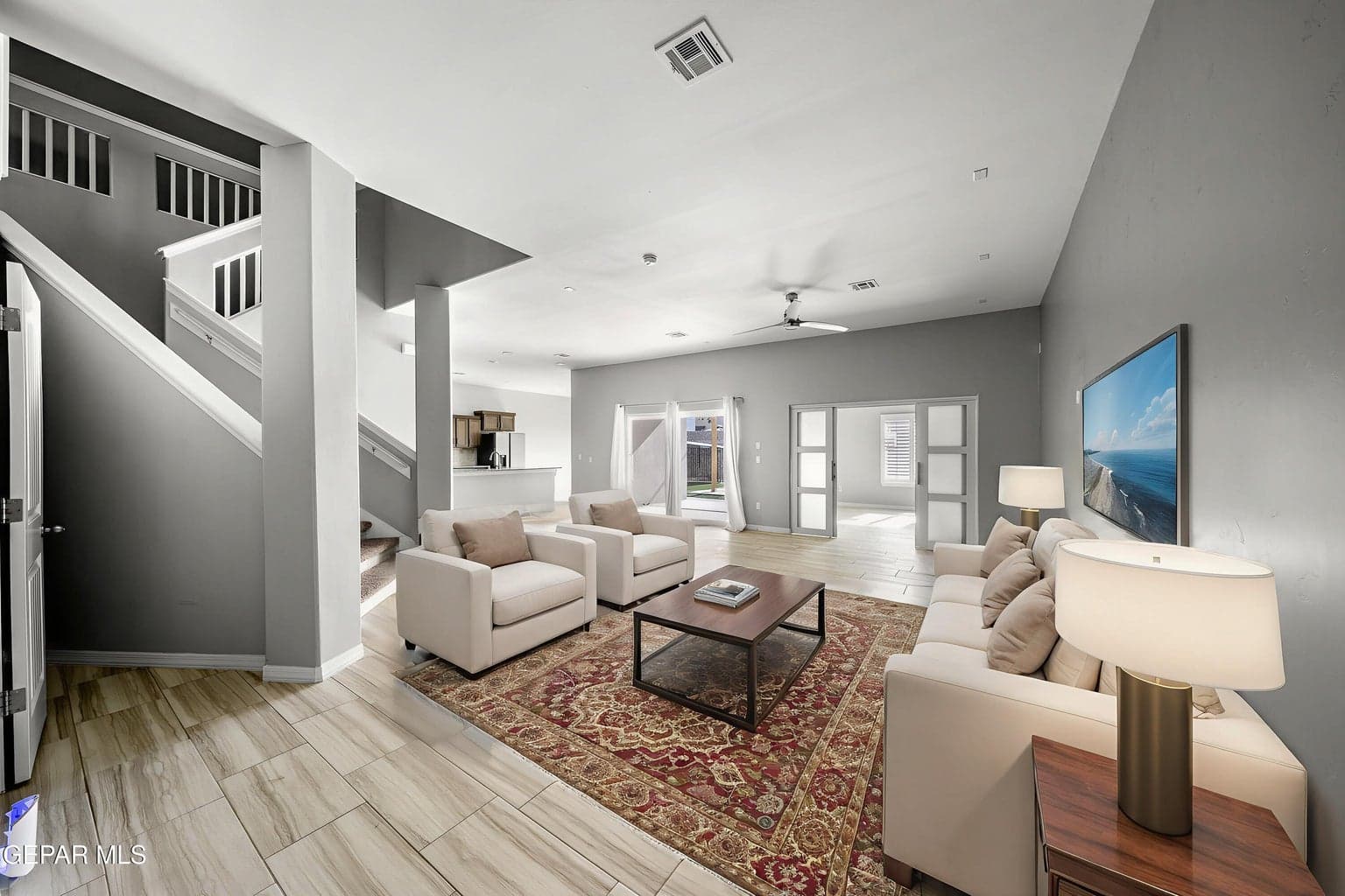Living Room and attached office