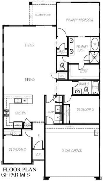 Lantana (Spanish) Floor Plan