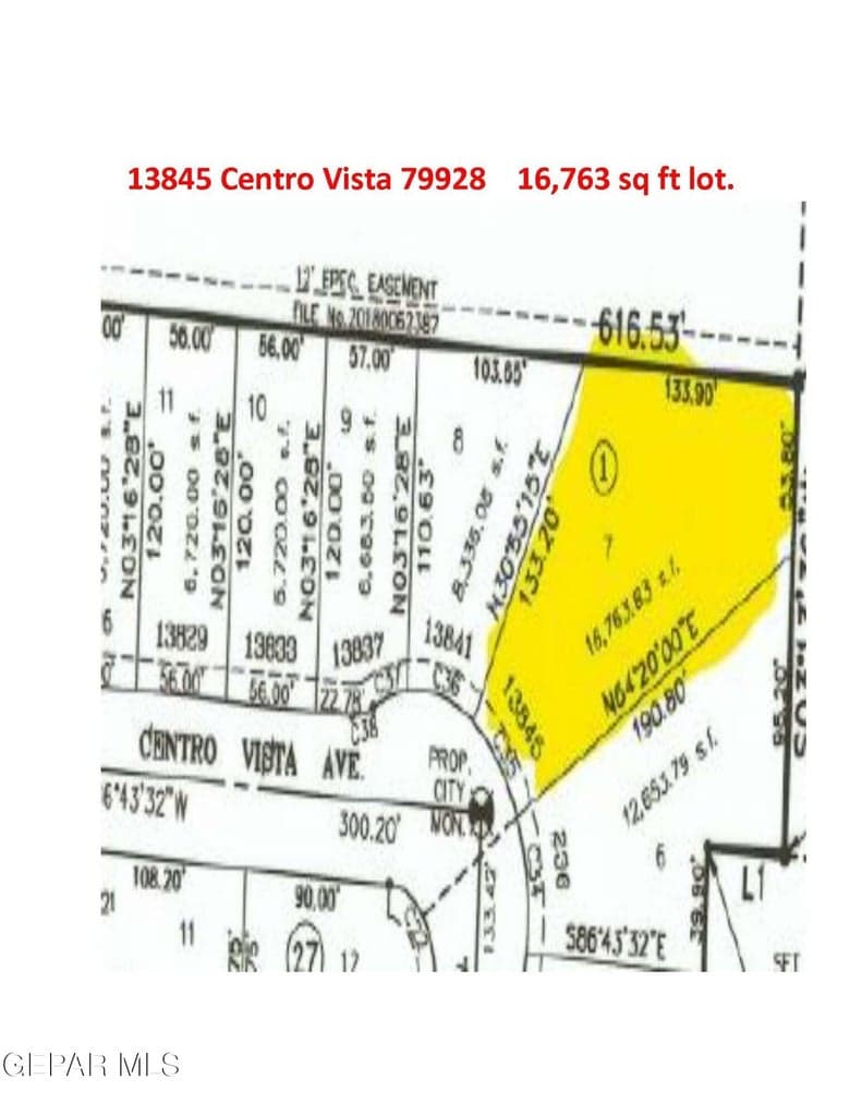 13845 Centro Vista 79928 Pic