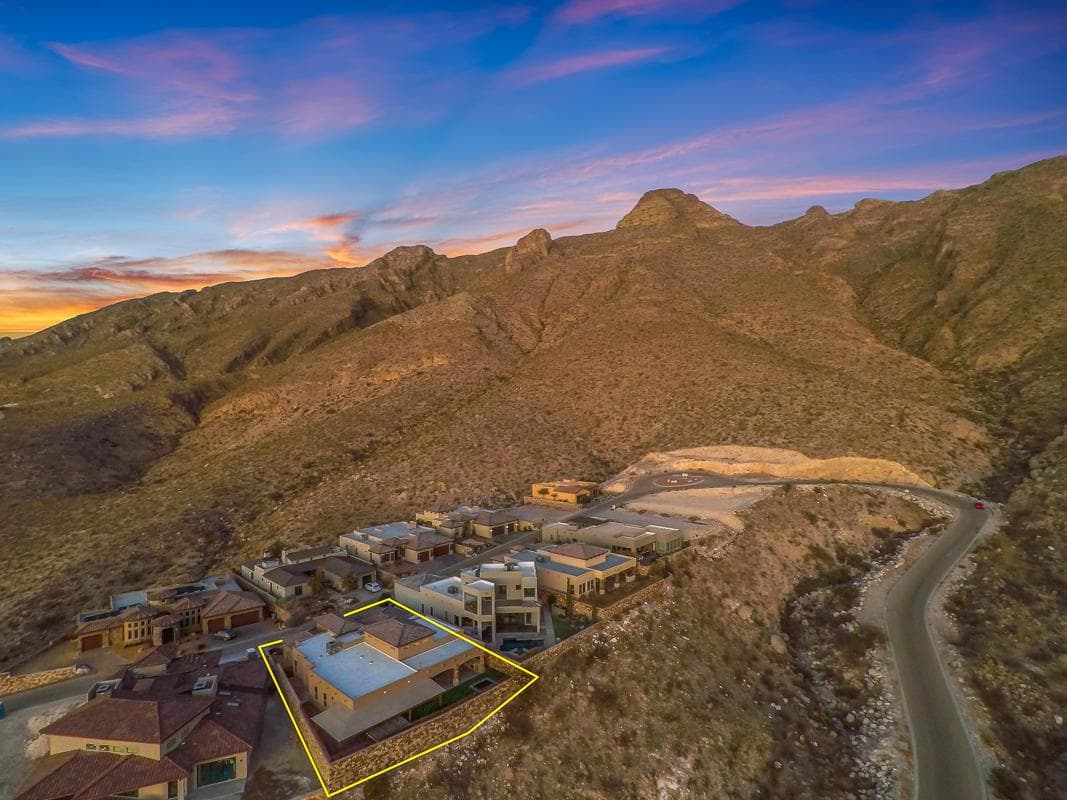 440 Majestic Mountain Dr Twilight Aerial
