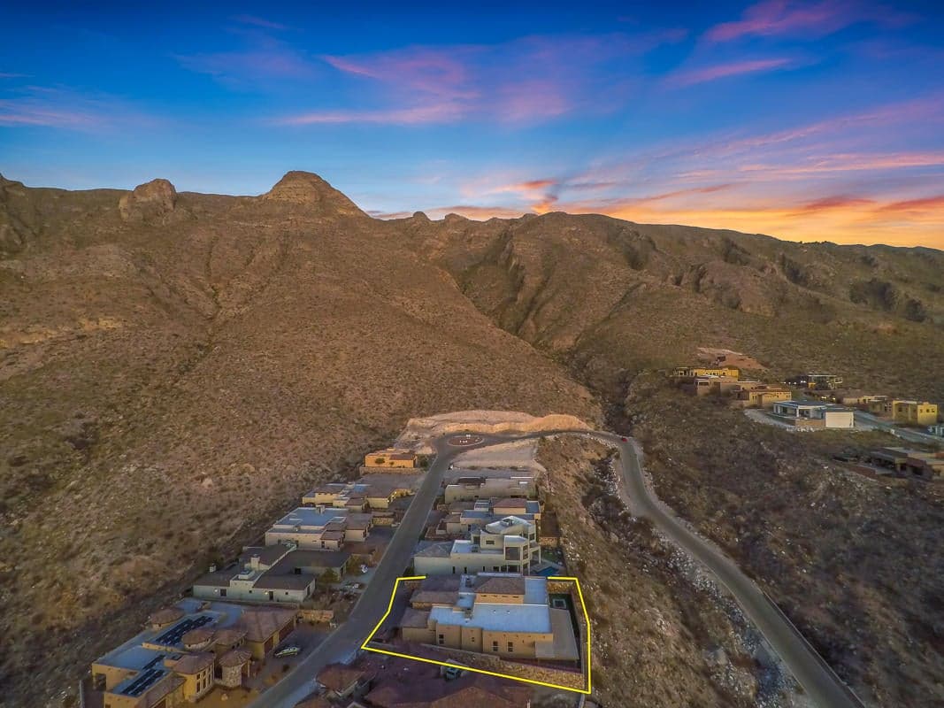 440 Majestic Mountain Dr Twilight Aerial