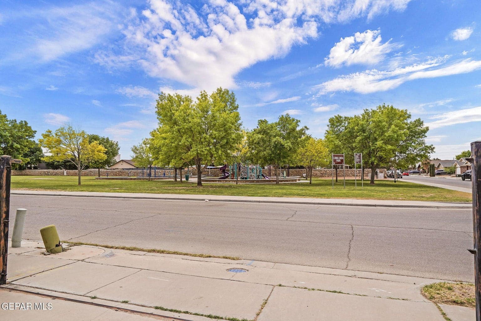 park across the street