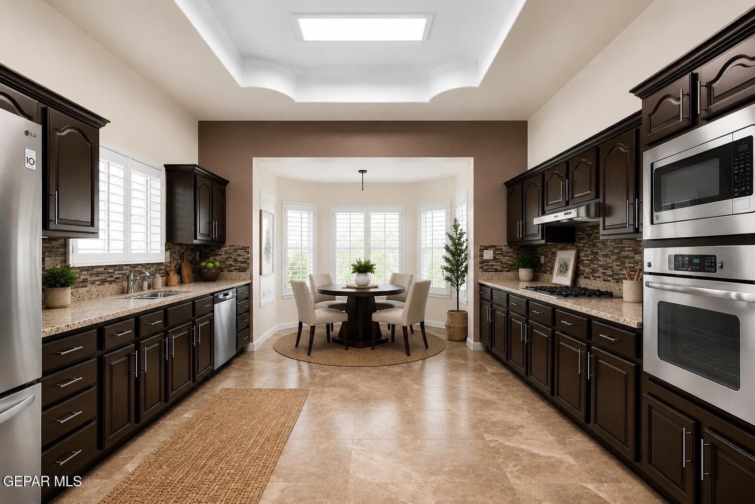 Digitally Staged Kitchen