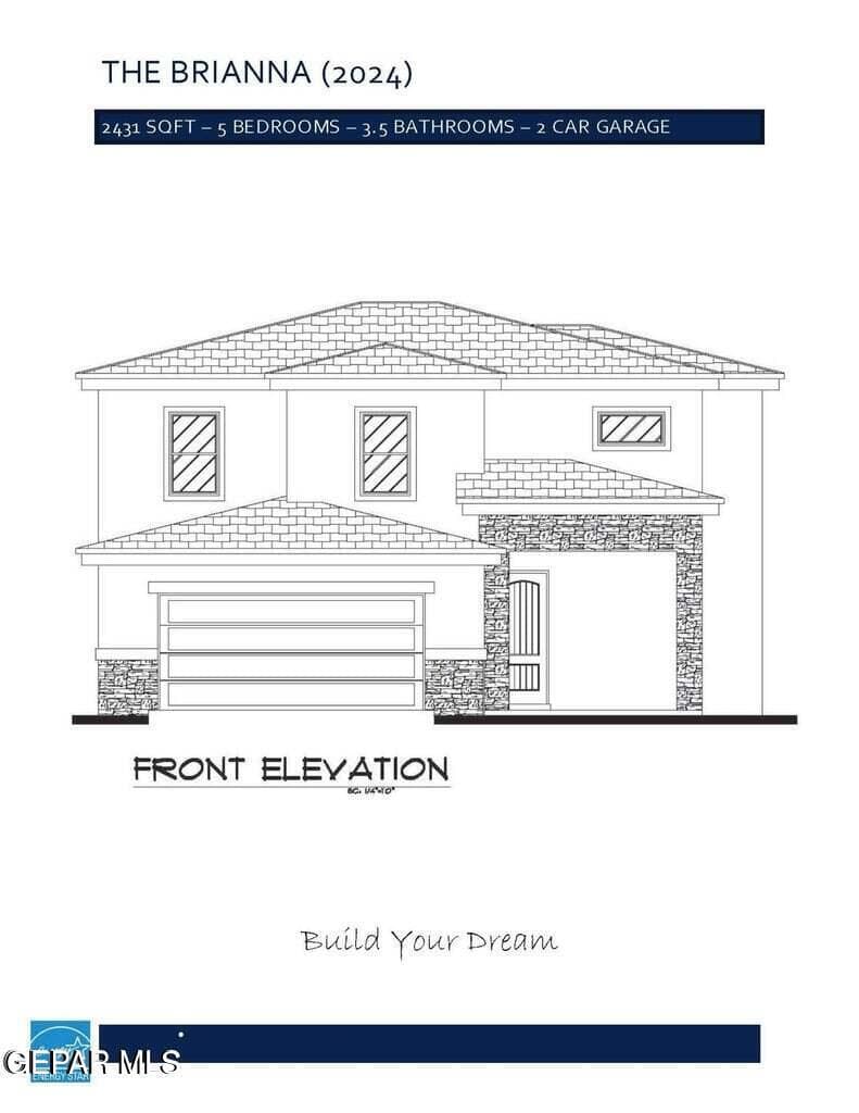 Brianna 3 front elevation