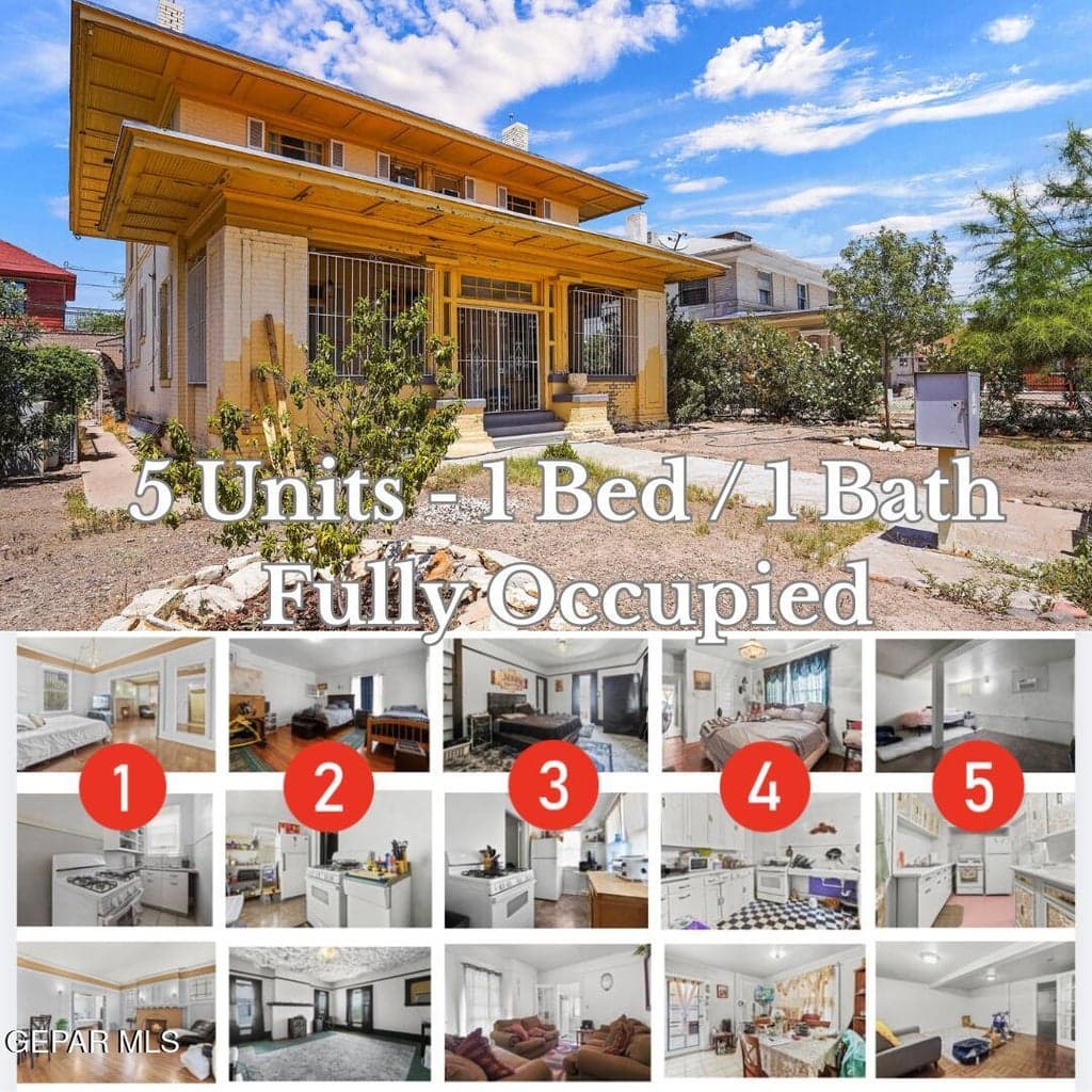 5 Units - 1 Bed 1 Bath Fully Occupied