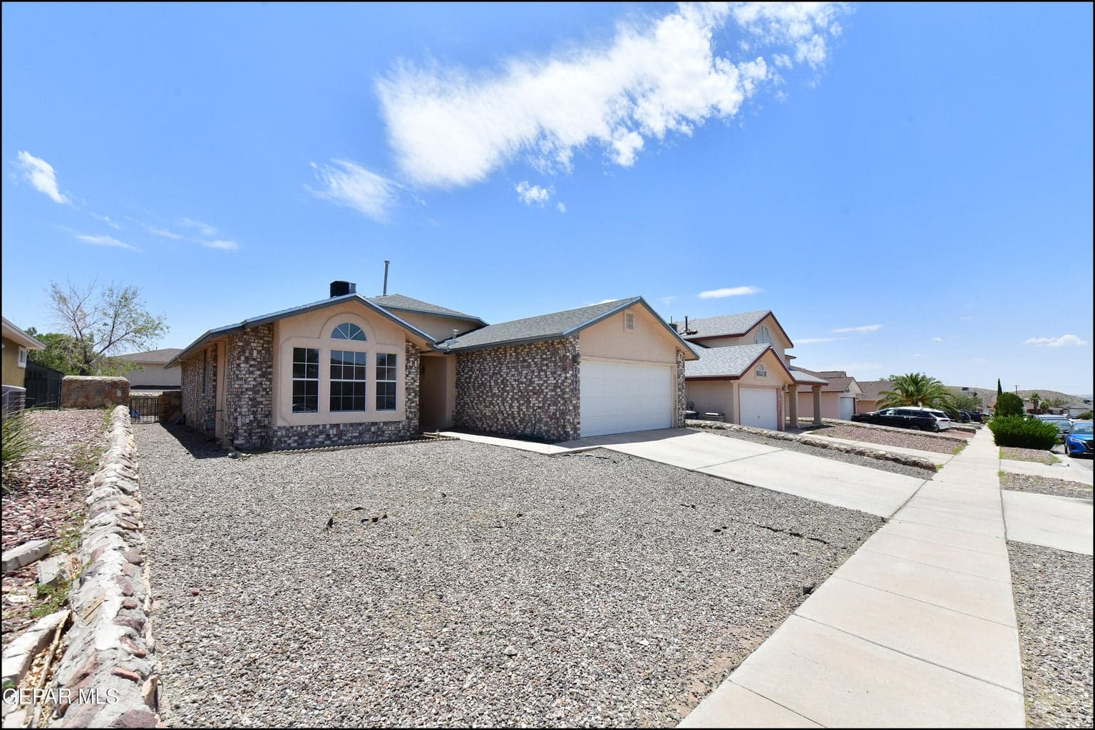 Large front yard