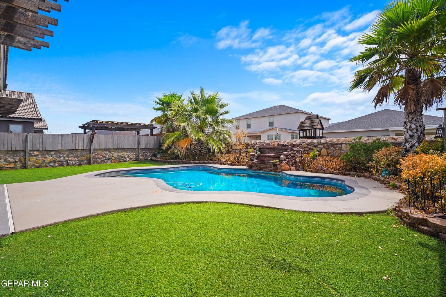 An oasis awaits you in the backyard