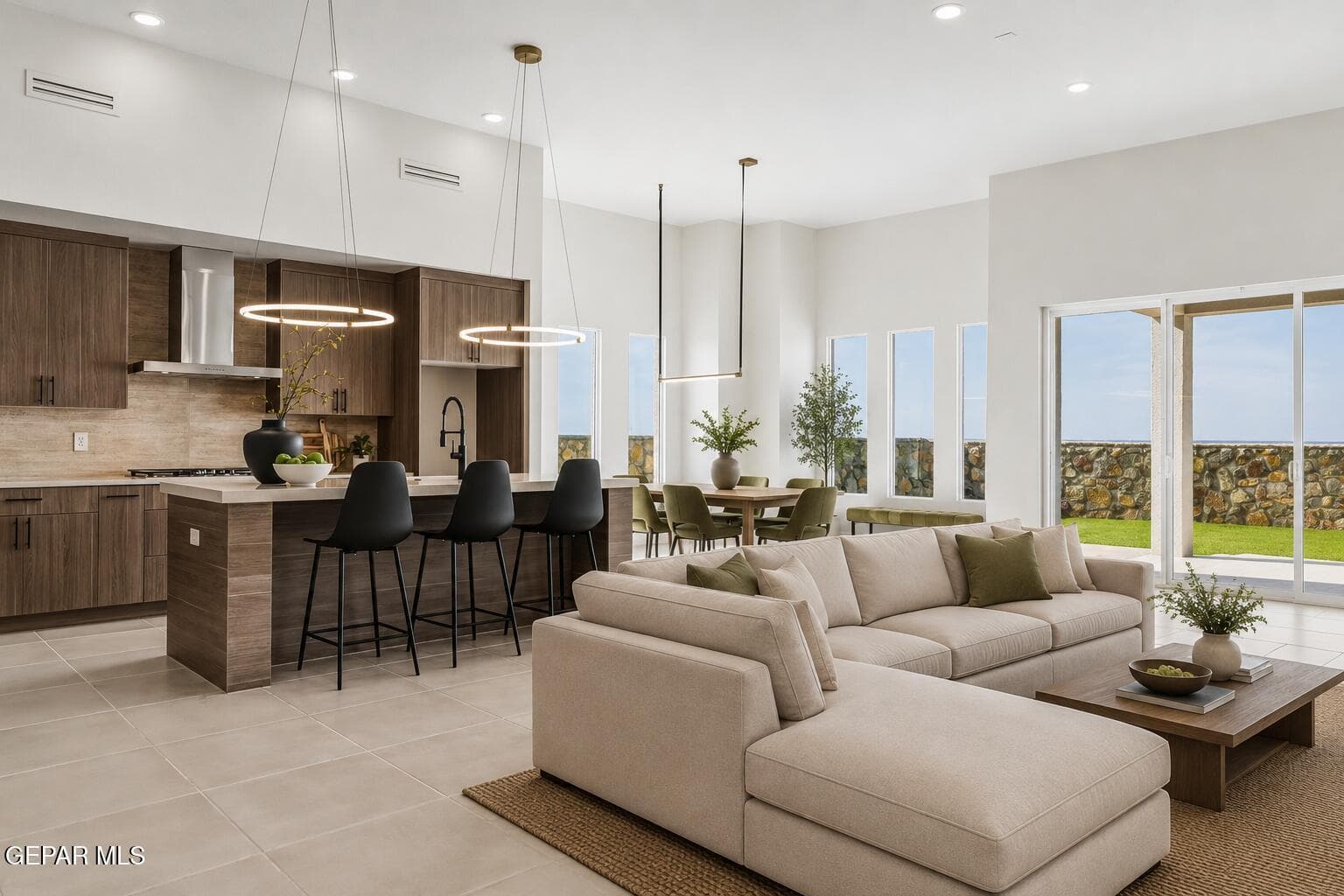 Virtually Staged Living Room