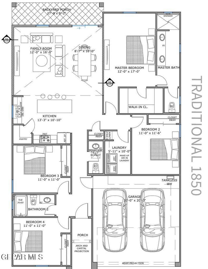 PL-MID CENTURY 1750-FLOOR PLAN