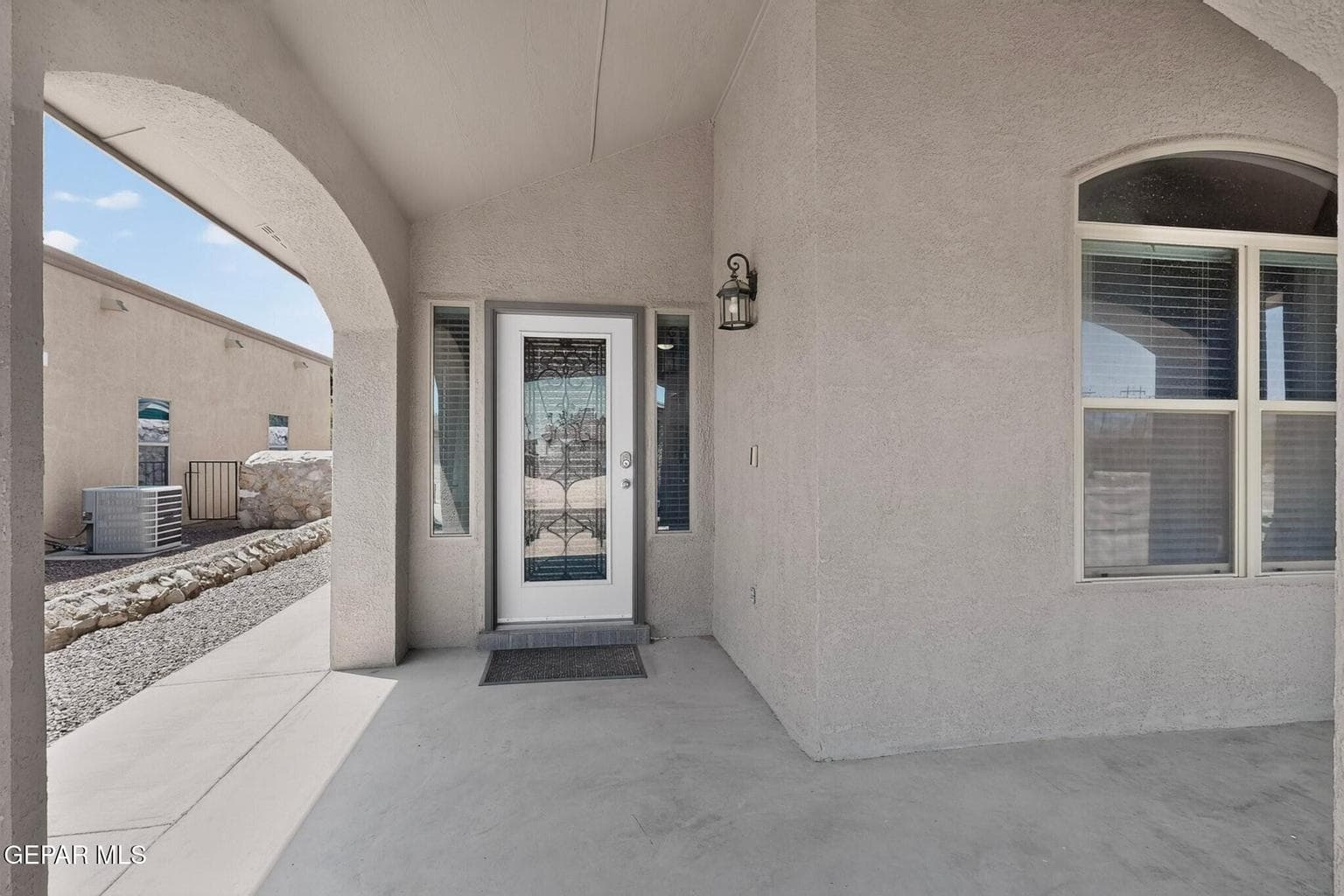 Front covered porch