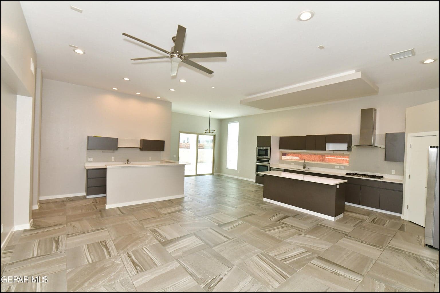 Great room to kitchen