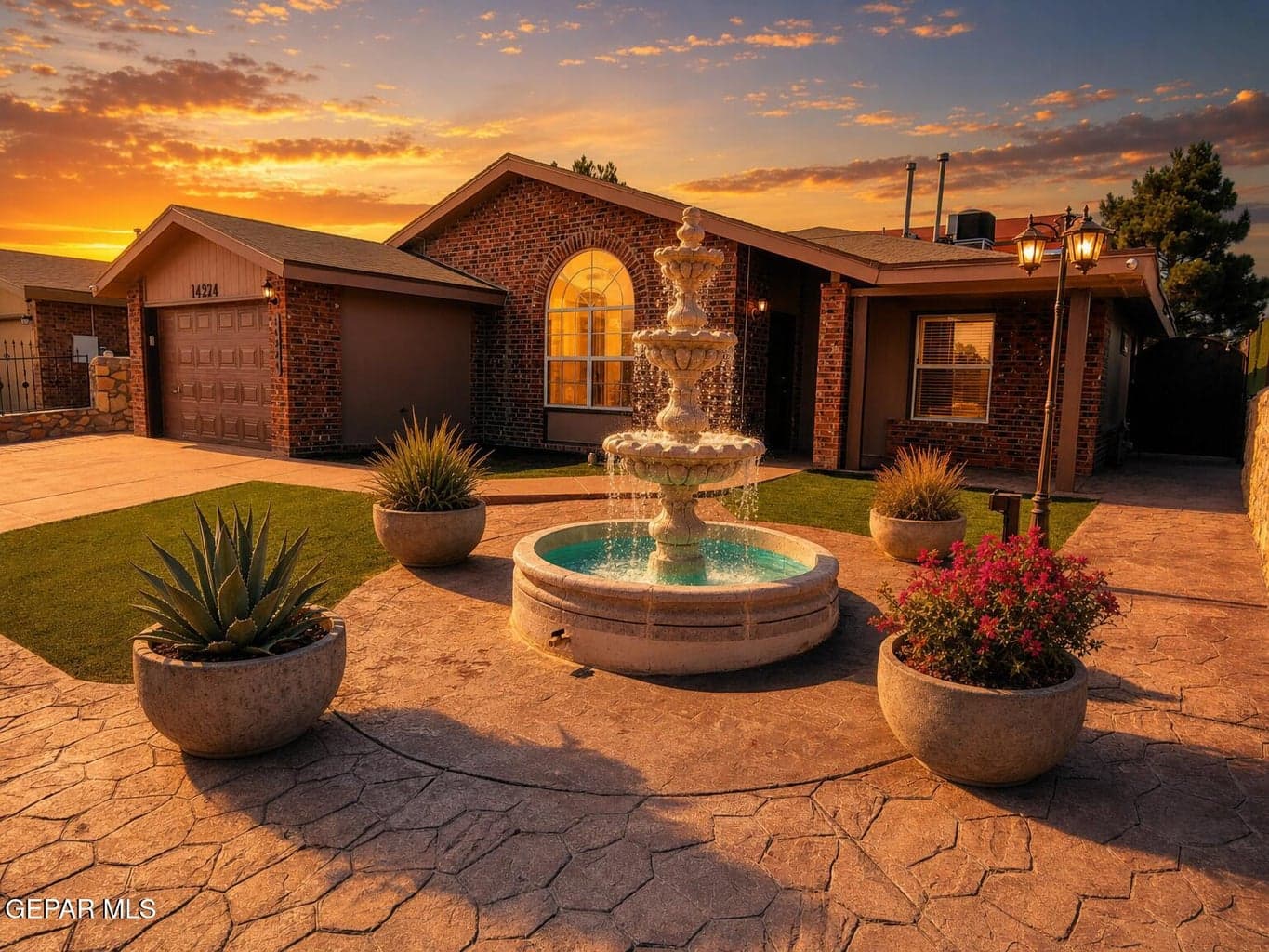 waterfountain and plaza