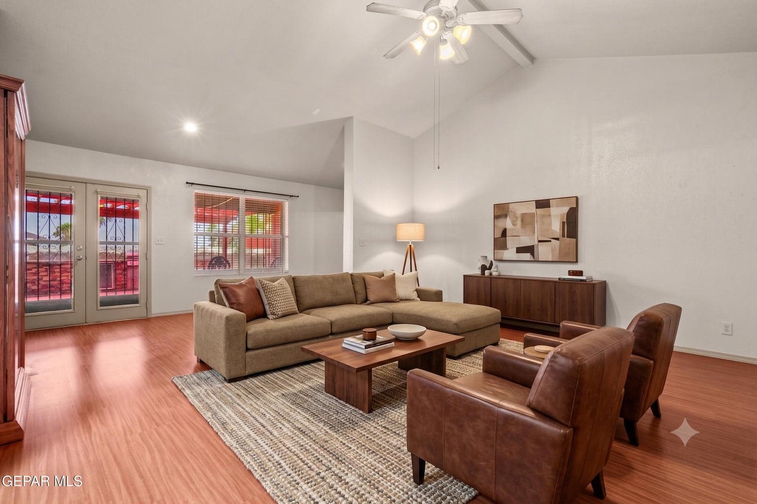An open layout designed for everyday living and entertaining.