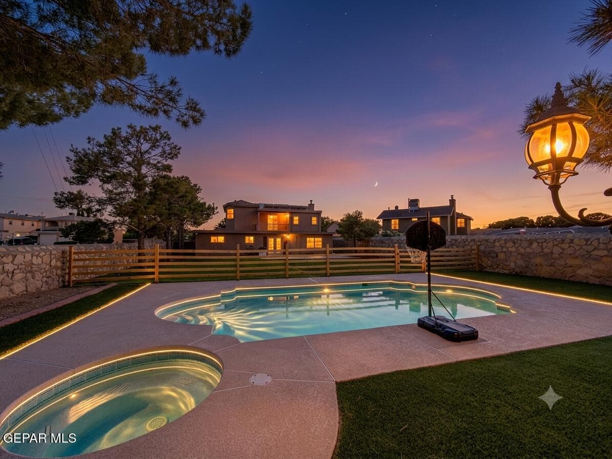 Pool Dusk