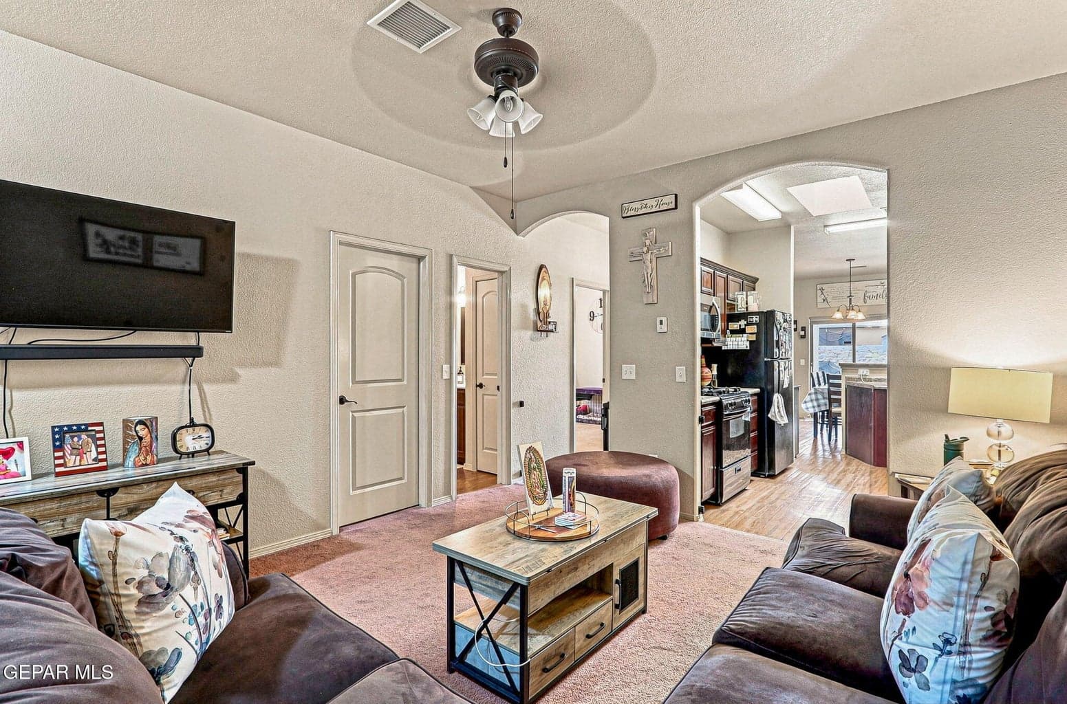 Unit A - Living Room Kitchen Hall