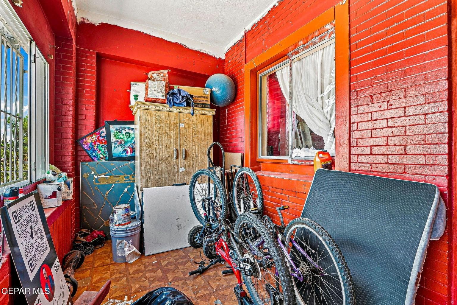 Front porch enclosed