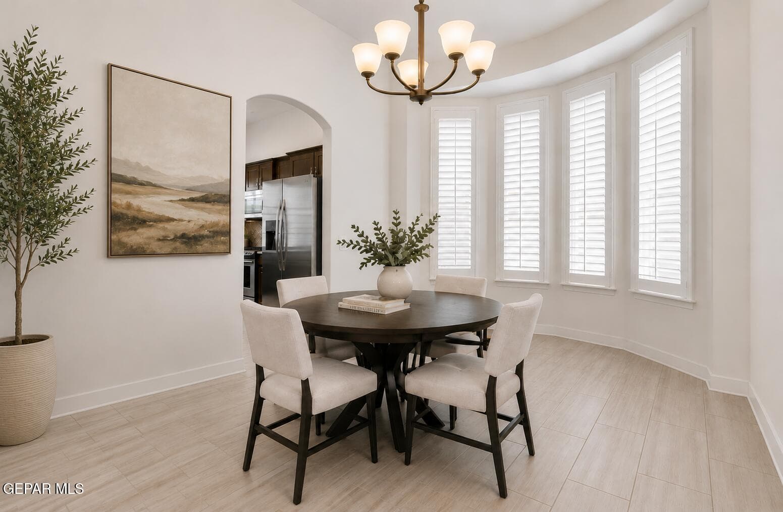 AI rendering of dining room