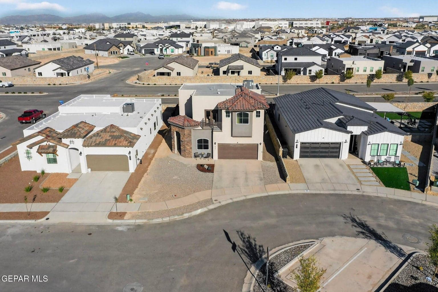 front elevation bird view