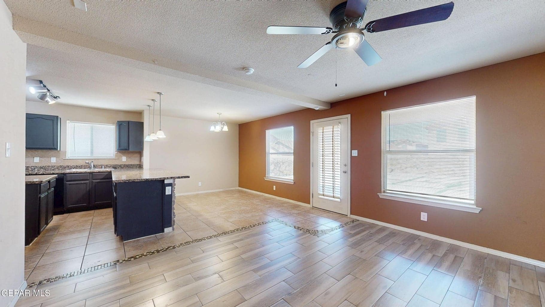 Open concept living area.