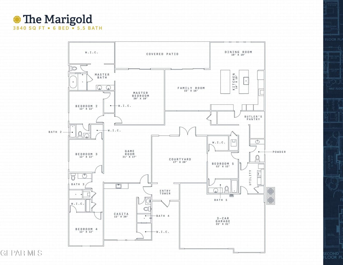 The Marigold Floor Plan