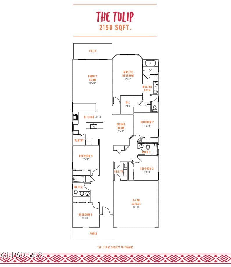 2150 Tulip Floor Plan