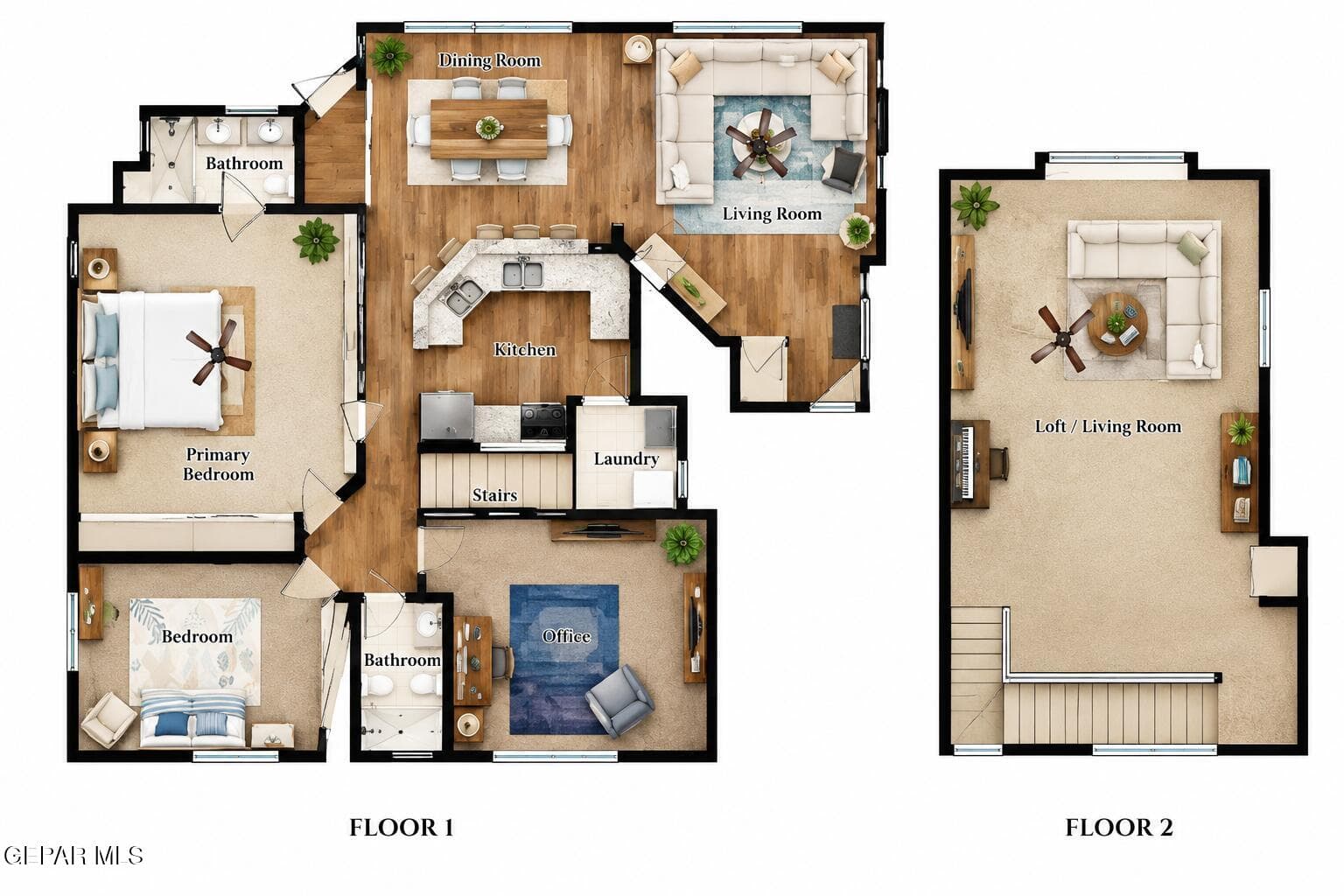 Two-Level Floor Plan