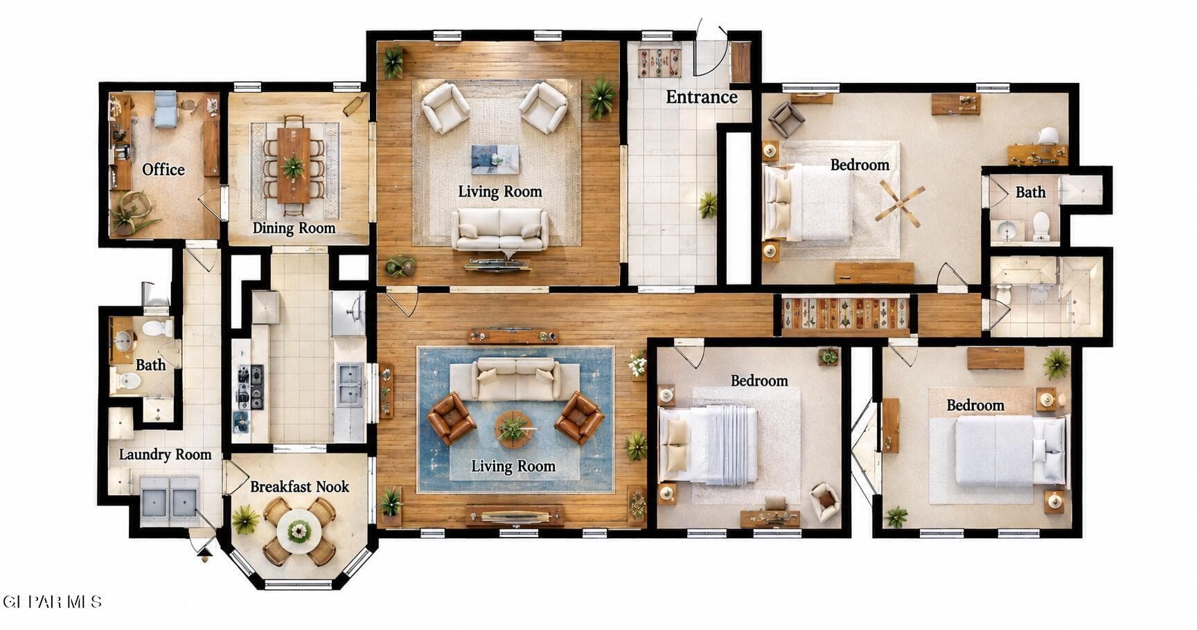 AI produced floor plan