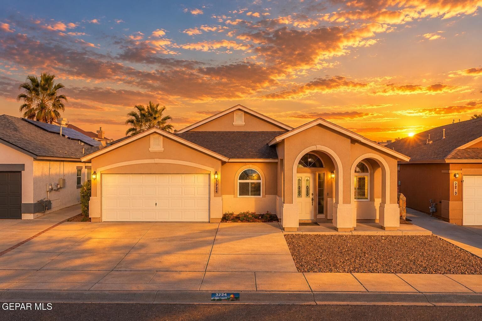 Golden Hour Desert Home at 3224