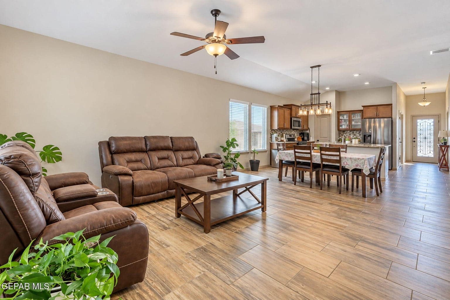 Open spacious living room