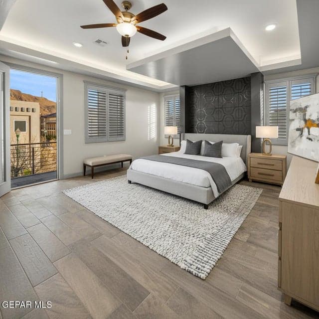 Picture staged with furniture.