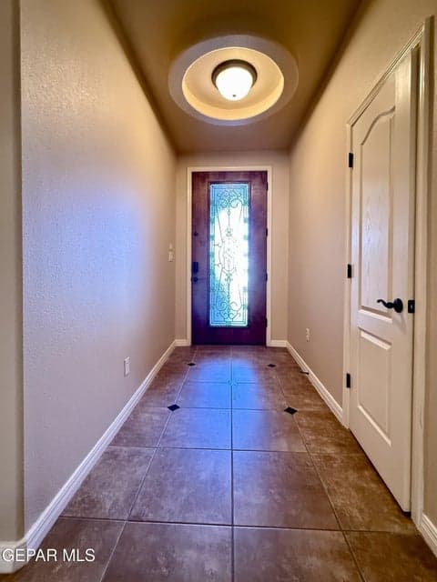 Entry Foyer Hallway with coat closet